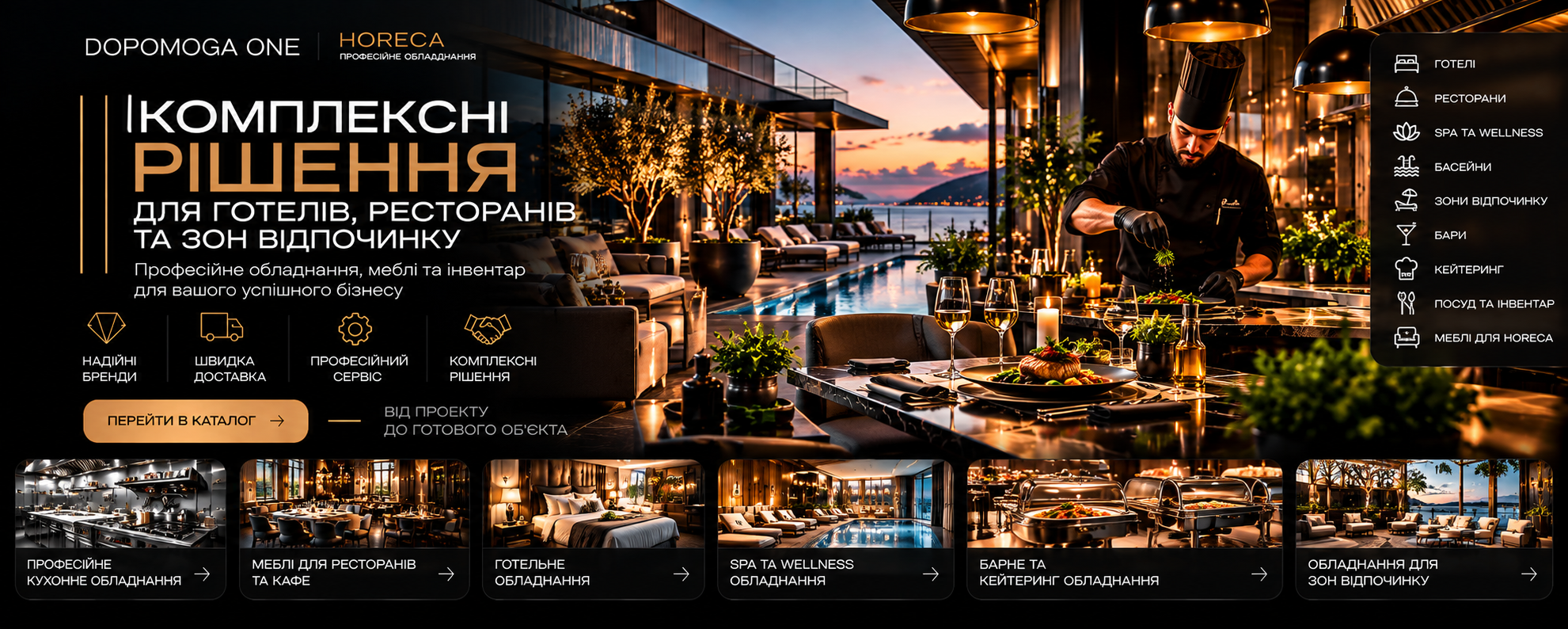 DOPOMOGA ONE HoReCa — професійні рішення