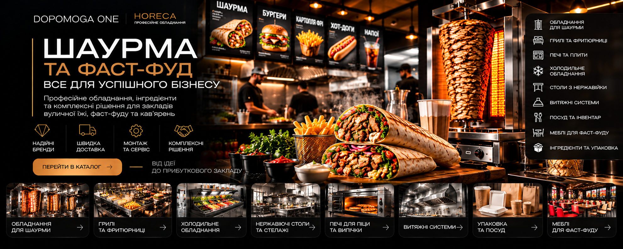 DOPOMOGA ONE HoReCa — професійні рішення