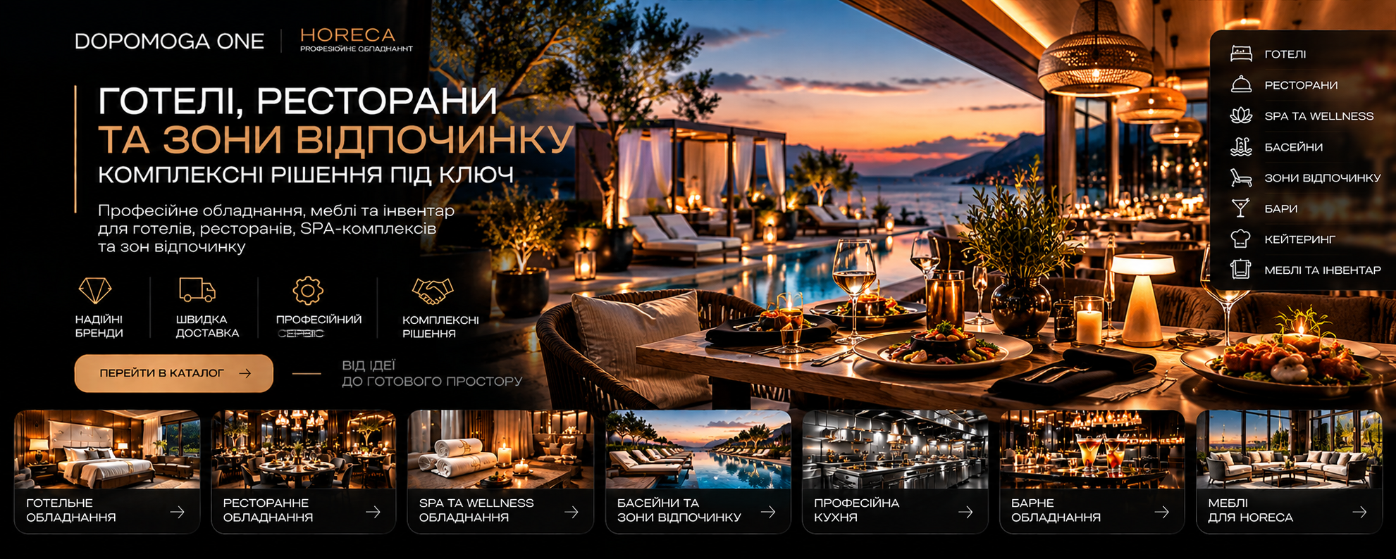DOPOMOGA ONE HoReCa — професійні рішення